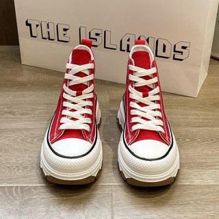 Giày cv cổ cao đế răng cưa, giày ulzzang thể thao bata học sinh vải canvas độn đế full box