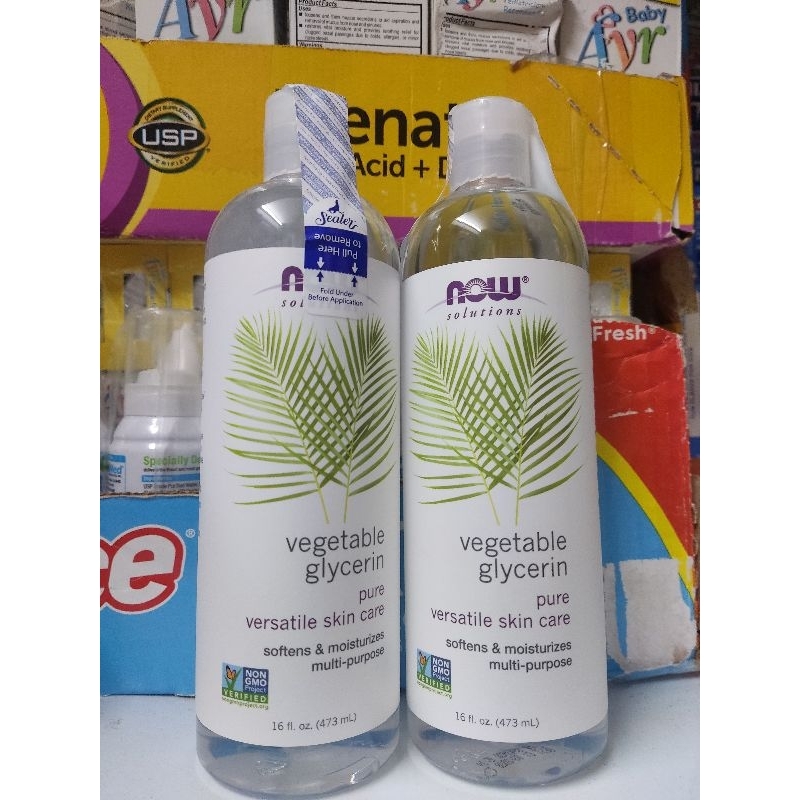 Dầu Glycerine - Now Solutions Mỹ giúp da mềm mịn, dưỡng ẩm 473ml