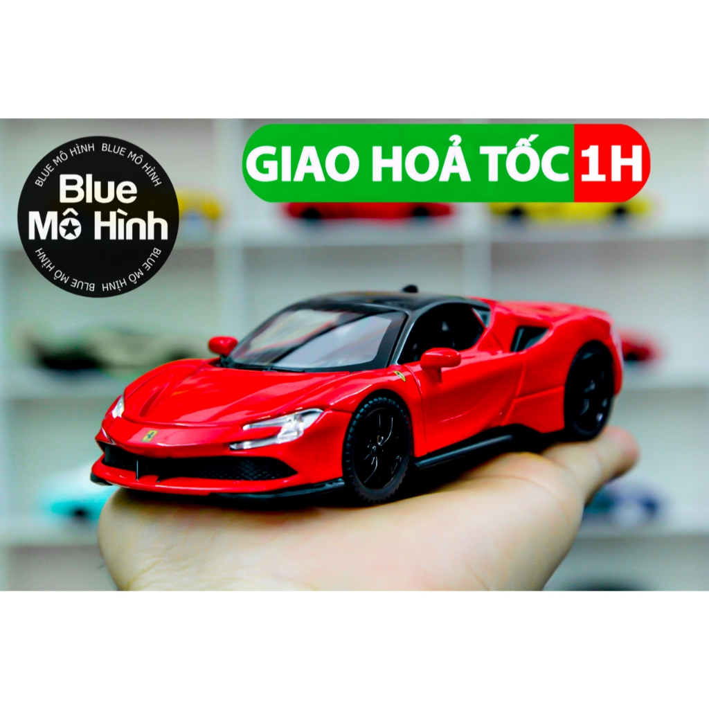 Xe mô hình Ferrari SF90 Box 1:32