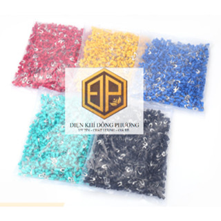   Bịch 1000 cái  Đầu cos chỉa bọc nhựa đầu cos chữ y cos y đầy đủ kích thước SV1.25-3.2 ~ 5.5-6. 