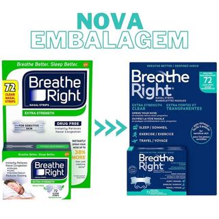 Miếng dán thông mũi Breathe Right Nasal Strips 72 miếng