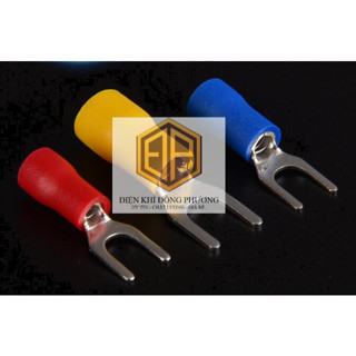   Bịch~100pcs  Đầu cos chỉa bọc nhựa đầu cos chữ y cos y đầy đủ kích thước SV1.25-3.2 ~ 5.5-6. 