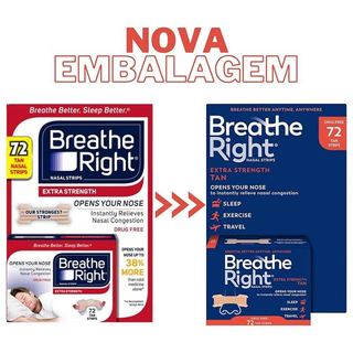 Miếng dán thông mũi Breathe Right Nasal Strips 72 miếng