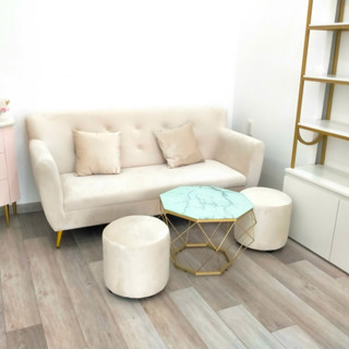 Bộ băng sofa dài phủ bì 170cm kèm 2 gối 2 đôn nhiều màu xinh xắn