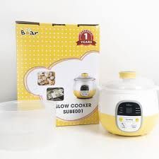 Nồi Nấu Cháo Chậm Bear 0,8L/1,6L (QUỐC TẾ/TIẾNG VIỆT)
