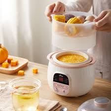 Nồi Nấu Cháo Chậm Bear 0,8L/1,6L (QUỐC TẾ/TIẾNG VIỆT)