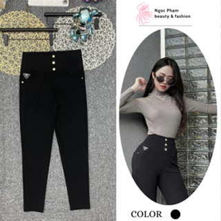 Quần Legging Nữ, Quần Dài Nữ Công Sở chất U Mì 3 Cúc Có Túi Trước Sau Cạp 10P Gen Bụng Có Nâng Mông Hot trend