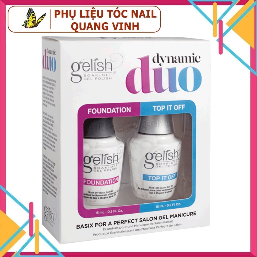 Base top Gelish cực bền và bóng đẹp 15ml (hàng cao cấp)