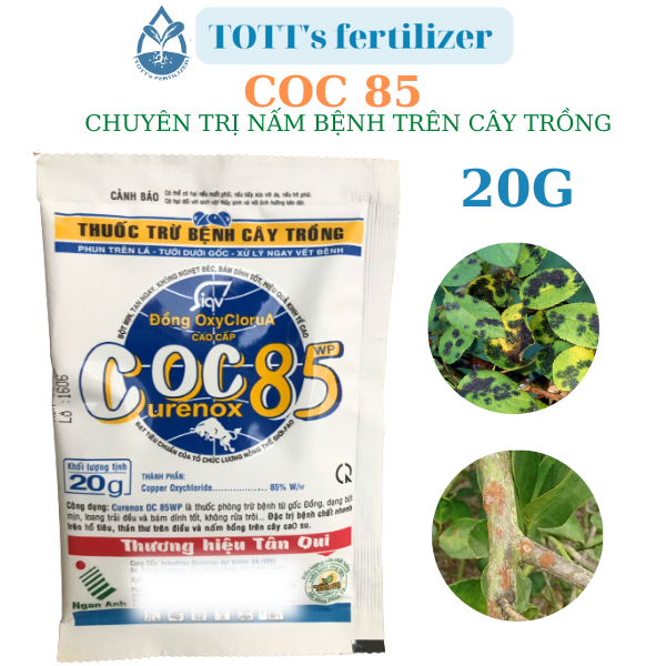 (combo 3 gói) Thuốc trừ nấm bệnh trên cây kiểng COC85