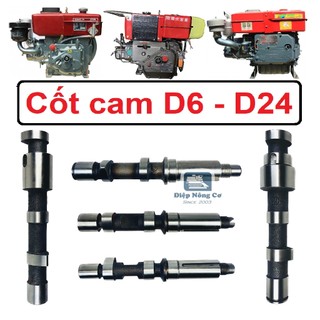 [Freeship] Cốt cam, trục khuỷ máy nổ D6 - D24 máy dầu diesel D7 D8 D9 D10 D12 D15 D20 D24 4BX 6BX phụ tùng