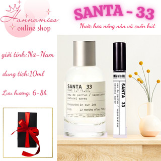 Combo 2 lọ Nước Hoa San-Ta  33 nam tính cuốn hút, thơm lâu ,hương gỗ ấm áp và sang trọng