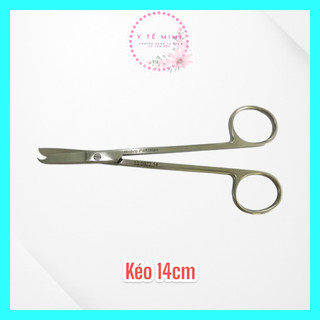 Kéo 14 cm cong 2 đầu nhọn