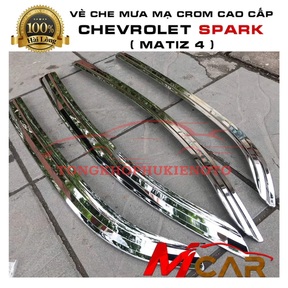 Vè che mưa CHEVROLET SPARK mạ Crom