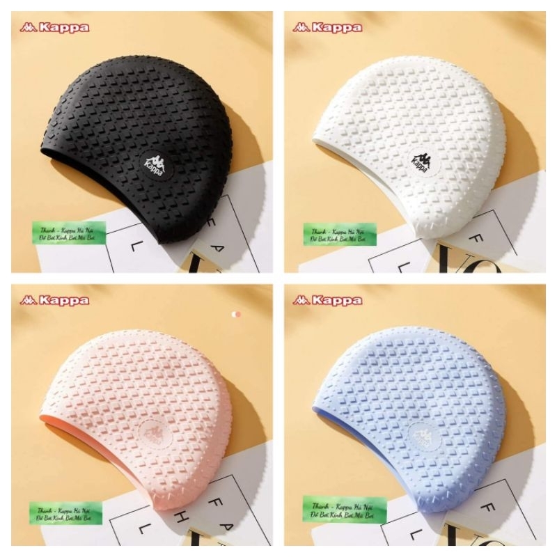 Mũ Bơi /Nón Bơi Silicone sần cao cấp KAPPA dành cho người tóc dày & size đầu to