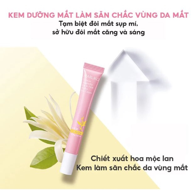 Kem Mắt Naruko Taiwan Magnolia Up & Firm Hydra Eye Cream 15g