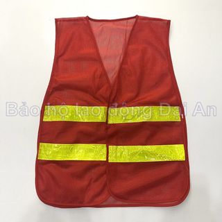 Áo phản quang công nhân lưới có dây thun 2 bên