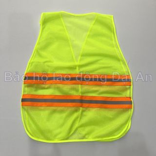 Áo phản quang công nhân lưới có dây thun 2 bên