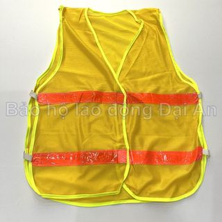 Áo phản quang công nhân lưới có dây thun 2 bên