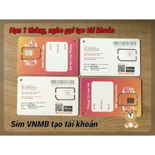 Sim Số vietnamobile nhận mã Code