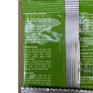 Phân Vi Lượng Microcombi 2,5g ( 10 gói)