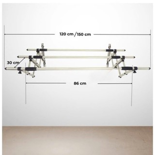 Giàn phơi inox lắp ráp - Sào phơi thông minh xếp gọn Vinox 3T