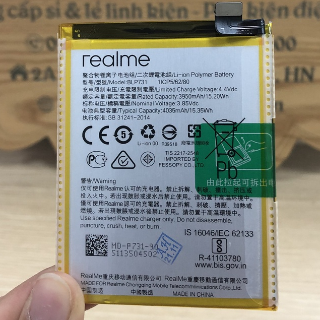 Pin Oppo Realme 5 Pro BLP731 - Cao cấp
