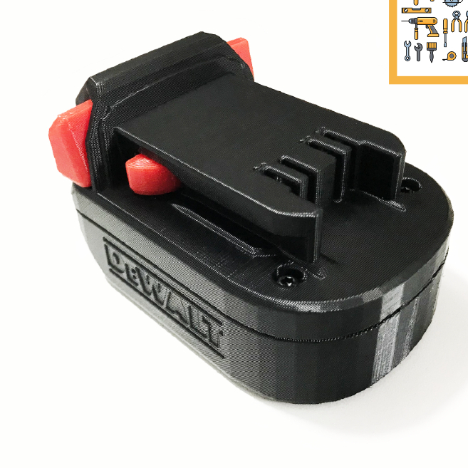 ( MTools ) Đế chuyển pin DEWALT 20v cho máy MILWAUKEE 18v