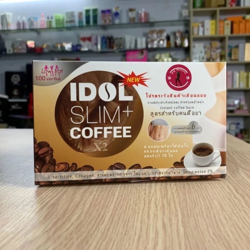 Cà phê idol Slim Coffee X2 Thái Lan 10 gói.