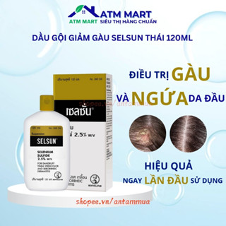 (Chai To) Dầu Gội Giảm Gàu Và Ngứa SelSun Thái Lan 120ml - ATM Mart