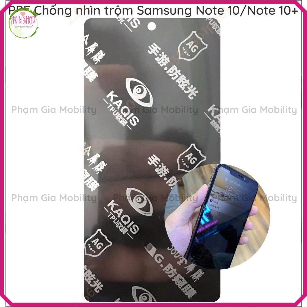 Dán PPF chống nhìn trộm Samsung Note 10