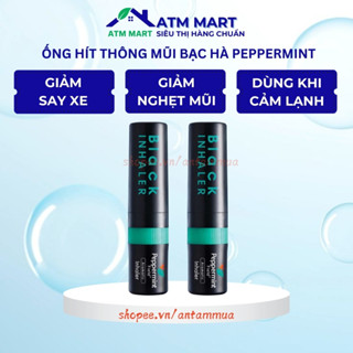 [HỎA TỐC] Ống hít mũi bạc hà 2 đầu Black Peppermint Field Thái Lan - ATM MART