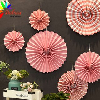 Set quạt giấy trang trí sinh nhật