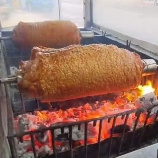 Ống nướng ba chỉ cuộn/ đòn quay thịt ba chỉ / Ba chỉ quay đòn cho lò xích to