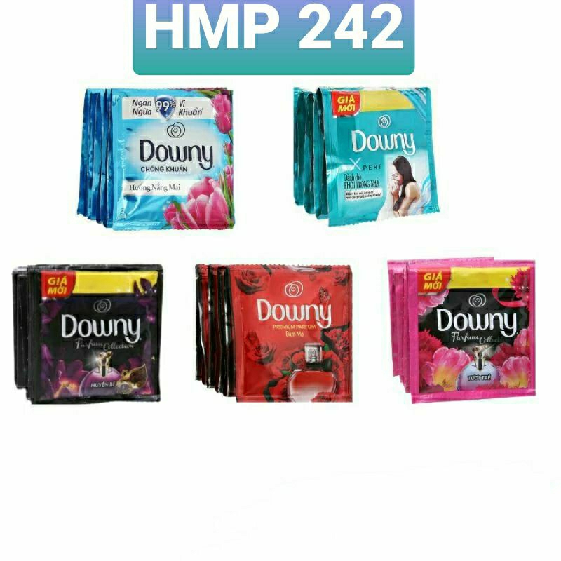 ( 10 Dây × 10 Gói)  Nước xả vải DOWNY 18ml