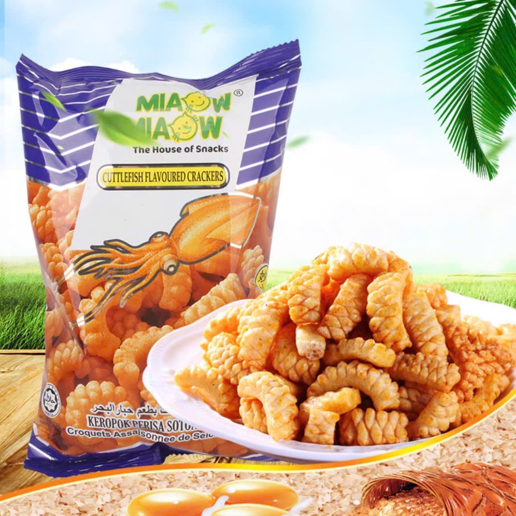 Snack mực Miaow Miaow Malaysia