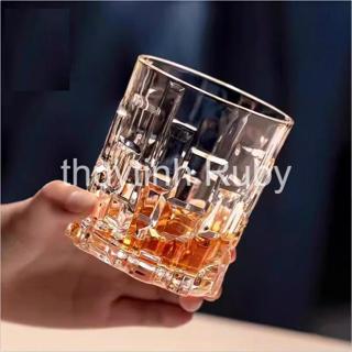  Set 6 ly thủy tinh ly whisky cao cấp cốc uống nước ly uống bia sang trọng 