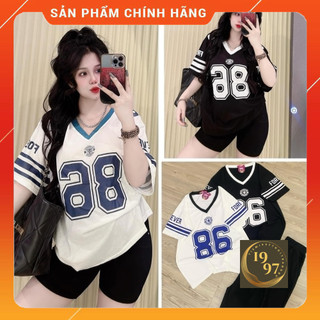 (Sale+Tặng Quà) Set Đồ Nữ Siêu Xinh-Đồ Bộ Lửng Nữ Cộc Tay Mặc Nhà Chất Tăm Lạnh Mềm Mát Hoạ Tiết Số Thể Thao_TIỆM 1997
