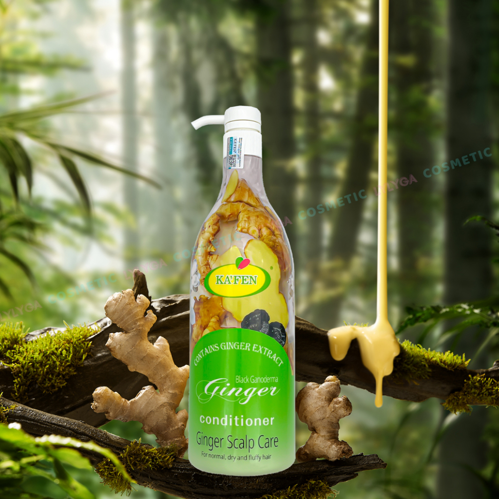 Dầu Gội KAFEN Gừng 1000ml + Dầu Xả KAFEN Gừng 1000ml Bộ dầu cặp cao cấp phục hồi mọc tóc, giảm gàu và suôn mượt GX22