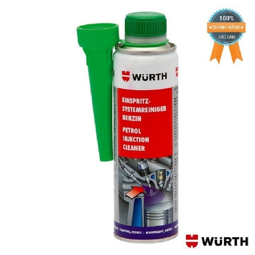 Dung Dịch Súc béc xăng Wurth Petrol Injection System Cleaner 300ml 5861111303