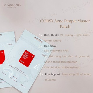 Miếng Dán Mụn Cosrx Master Patch 18- 24 Miếng
