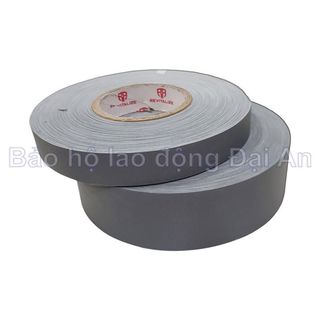 Cuộn dây phản quang vải poly màu xám bản 5cm*100m