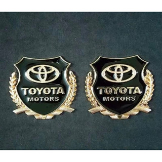 Bộ 2 Logo Dạng Bông Lúa Theo Xe Toyota