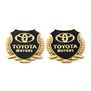 Bộ 2 Logo Dạng Bông Lúa Theo Xe Toyota