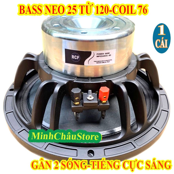 CỦ LOA BASS 25 RCF TỪ NEO KHỐI COIL 76 TỪ 115 GÂN 3 XẾP TIẾNG SÁNG NHẬP KHẨU - GIÁ 1 LOA