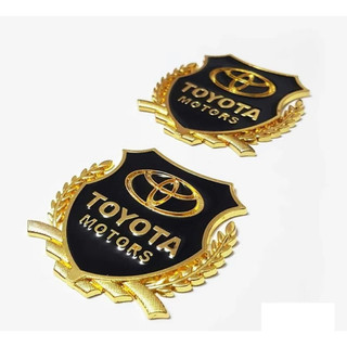 Bộ 2 Logo Dạng Bông Lúa Theo Xe Toyota
