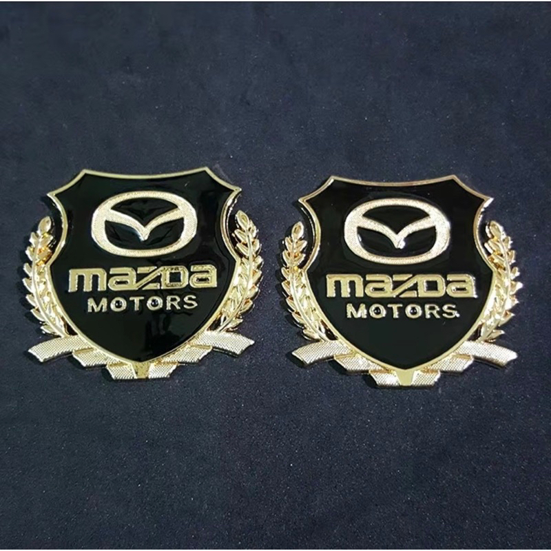 Bộ 2 Logo Dạng Bông Lúa Theo Xe Mazda (HàNg Đẹp)