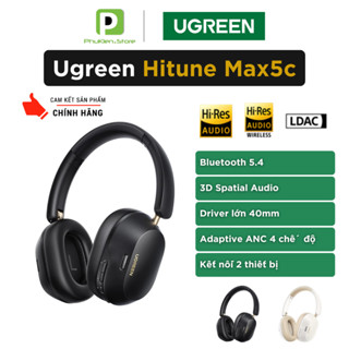 [HỎA TỐC HCM] Tai nghe Bluetooth Ugreen Hitune Max5c | Hybrid ANC | Kết nối 2 thiết bị ( Max 5C )