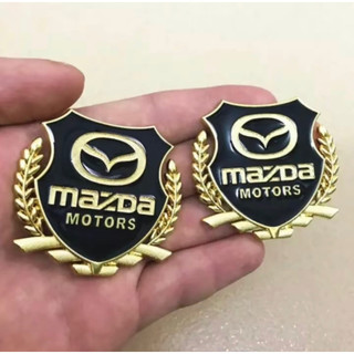 Bộ 2 Logo Dạng Bông Lúa Theo Xe Mazda (HàNg Đẹp)