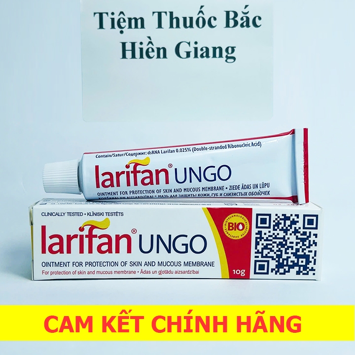 Larifan Ungo Sùi mào gà, Gai sinh dục, Chuỗi ngọc DV,  Mụn Cơm, Mụn Cóc Herpes 10g ✅---TIỆM THUỐC BẮC HIỀN GIANG---✅