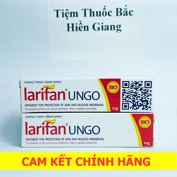 Larifan Ungo Sùi mào gà, Gai sinh dục, Chuỗi ngọc DV,  Mụn Cơm, Mụn Cóc Herpes 10g ✅---TIỆM THUỐC BẮC HIỀN GIANG---✅